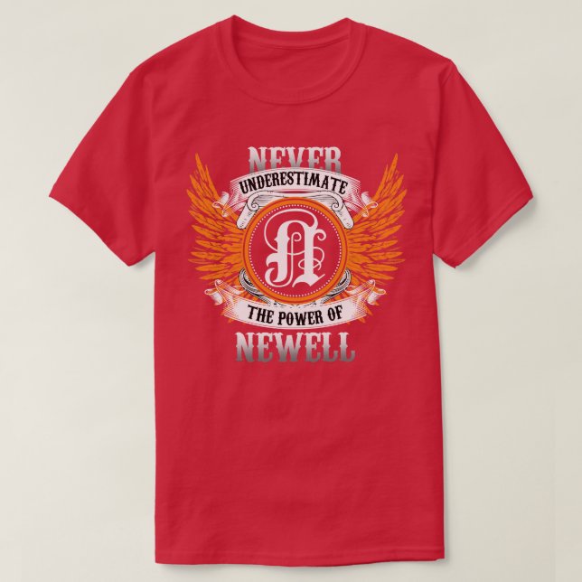 A Camisa Newell Name Nunca Subestima O Poder Da (Frente do Design)