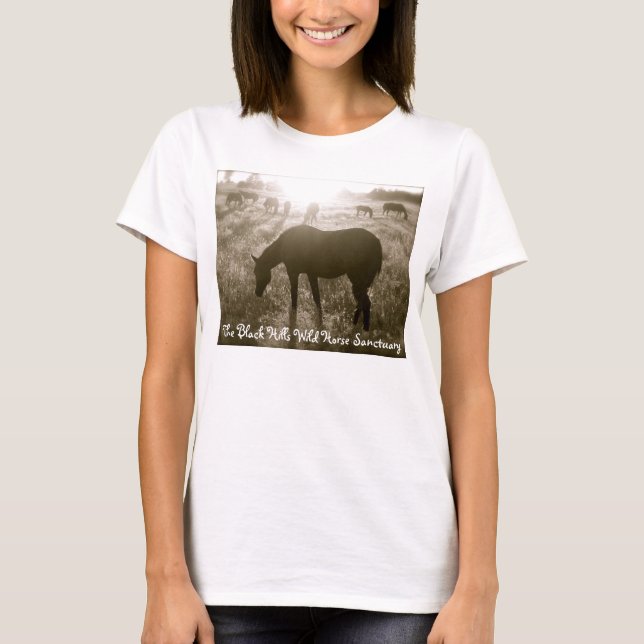 A Camisa Santuária de Cavalo Selvagem das Colinas  (Frente)