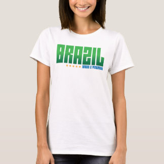 A camisa sem mangas das mulheres de Brasil