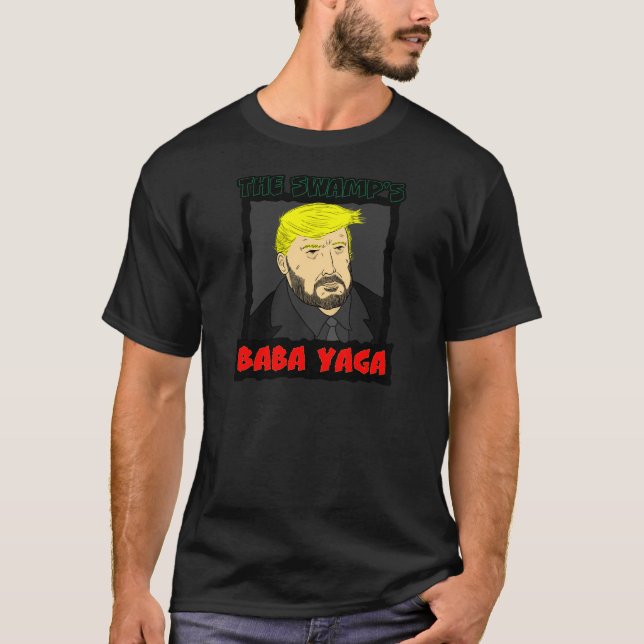 A Camiseta Baba Yaga do pântano (Frente)