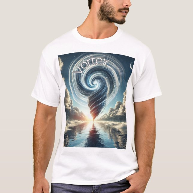 A Camiseta Cósmica "Vortex" (Frente)
