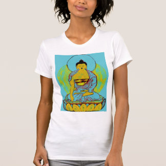 A camiseta das mulheres azuis de Buddha