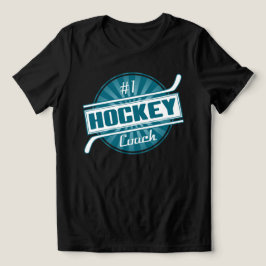 A camiseta das mulheres do treinador de hóquei #1