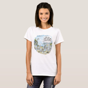 A camiseta das mulheres não tentáculos