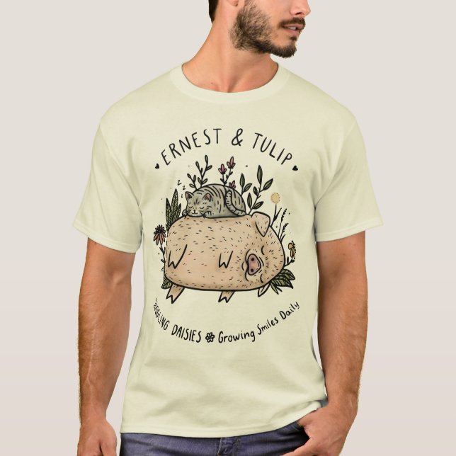 A Camiseta de Combate de Ernest & Tulip Men (Frente)