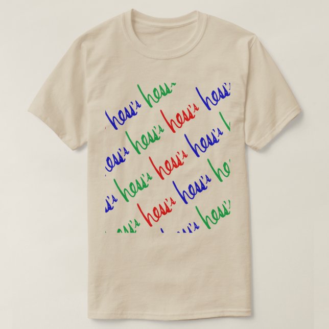A camiseta de Hess (Frente do Design)