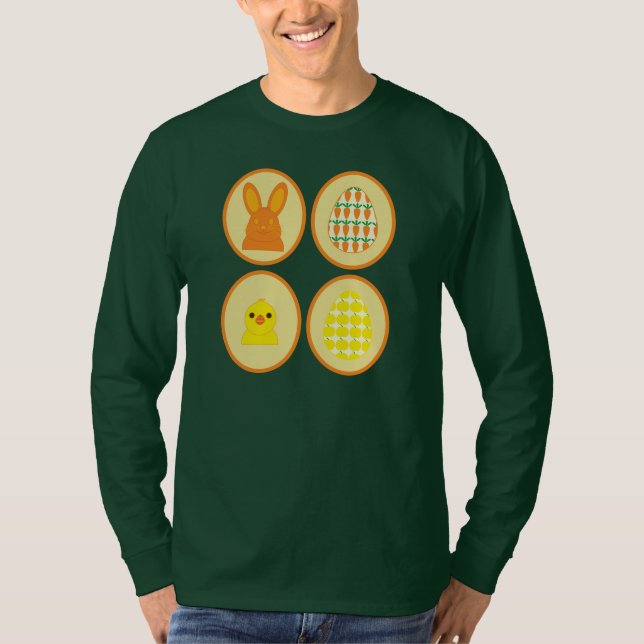 A camiseta de manga longa da Galeria de Páscoa (Frente)