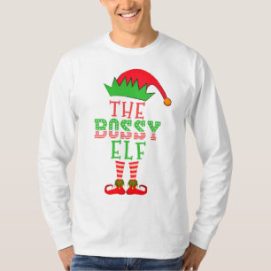 A Camiseta de Natal do Elfo Autoritário para Famíl