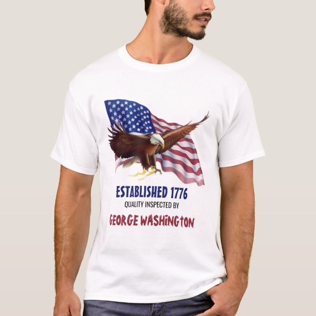 A Camiseta de Qualidade "Aprovada por Washington" (Frente)