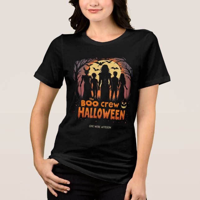 A Camiseta do Boo Crew Halloween (Frente)