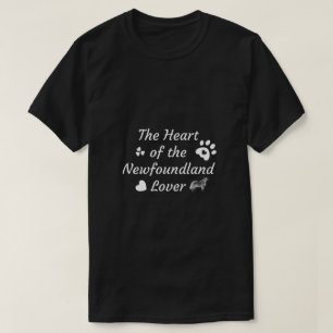 A Camiseta do Coração do Amante de Newfoundland