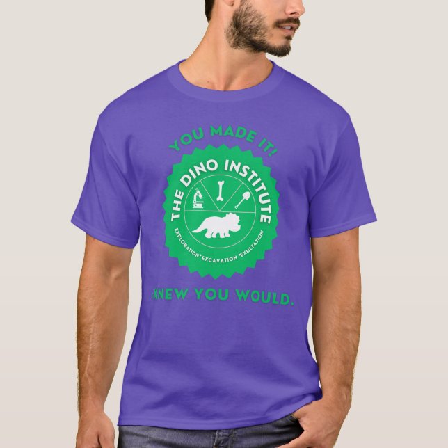 A Camiseta do Instituto Dino - Dinossauro (Frente)