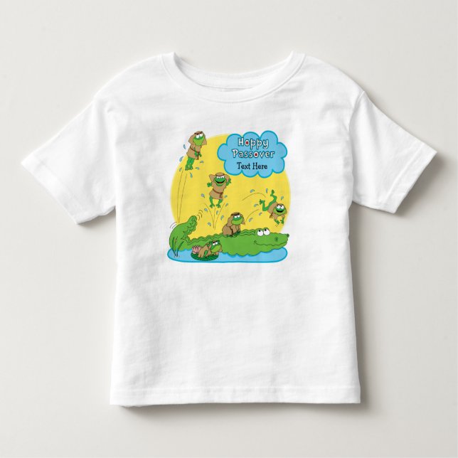 A Camiseta do Toddler da Hoppy Passover (Frente)