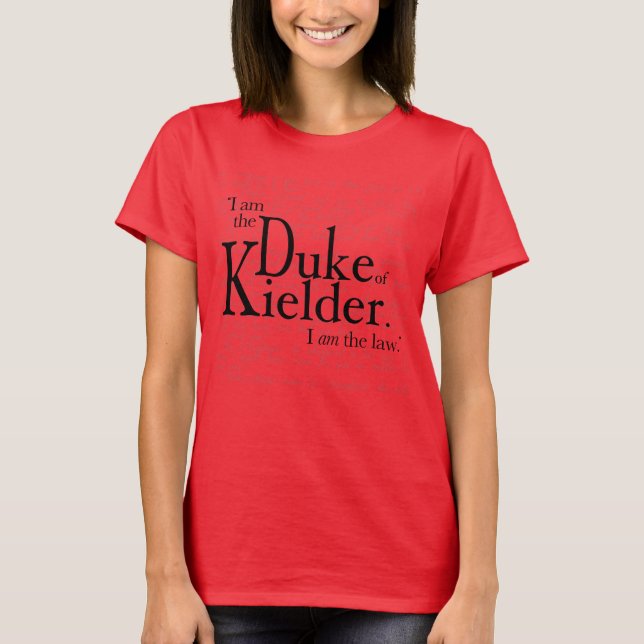 A camiseta Duque de Kielder (Frente)