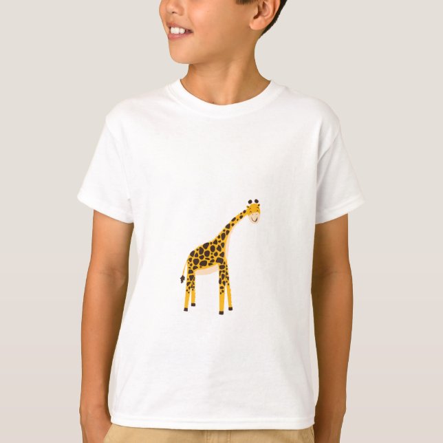 A camiseta engraçada da girafa (Frente)