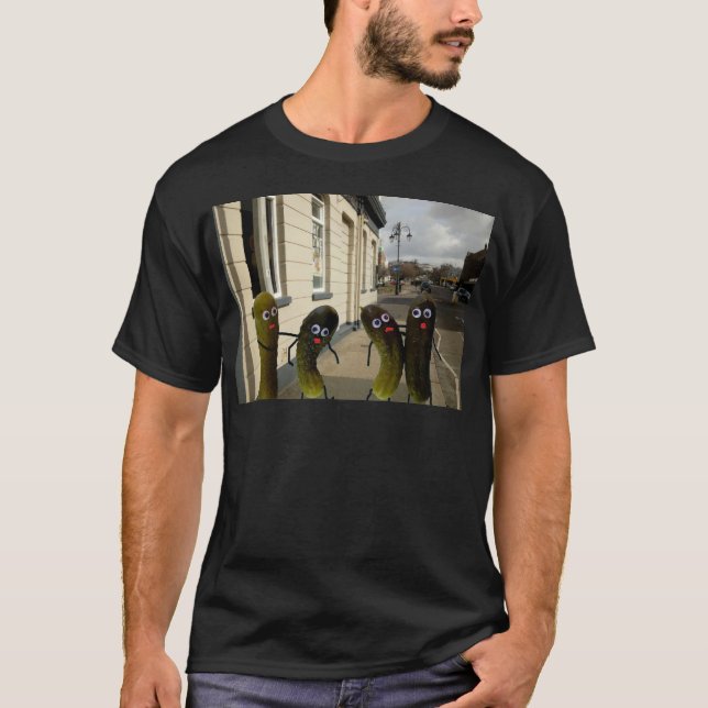 A Camiseta Gherkins picada (Frente)