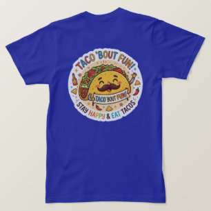 A Camiseta Gráfica Excêntrica "Nacho Average Taco"