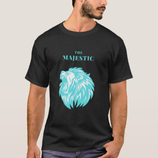 A camiseta majestosa do leão