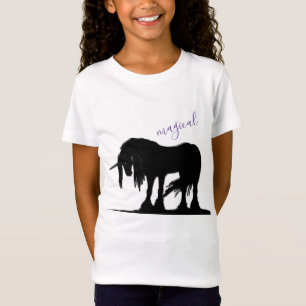 A Camiseta Mística Negra Unicórn (Mágica)