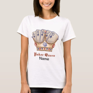 A camiseta personalizada da Poker Queen