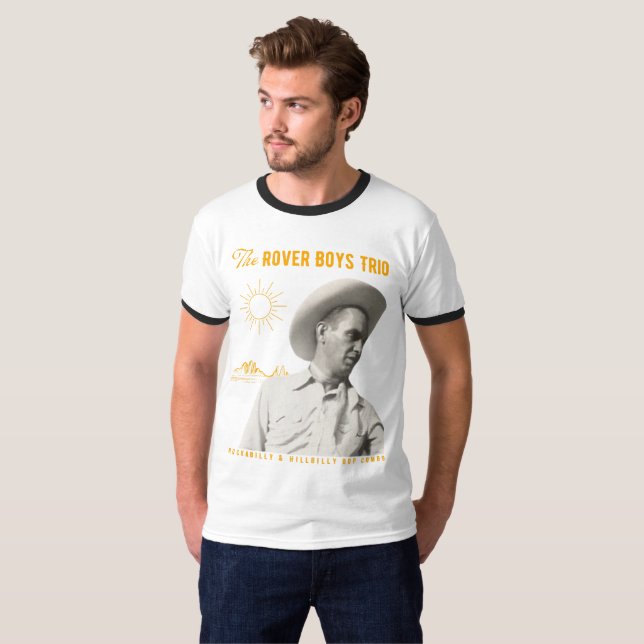 A Camiseta Rover Boys Trio Cowboy Ringer (Frente Completa)
