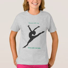 A camiseta The Playground com dançarino em cinza a