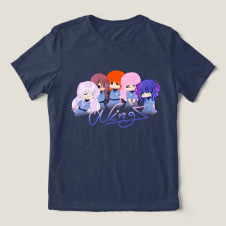 A Camiseta Tri-Blend dos Personagens Olhando