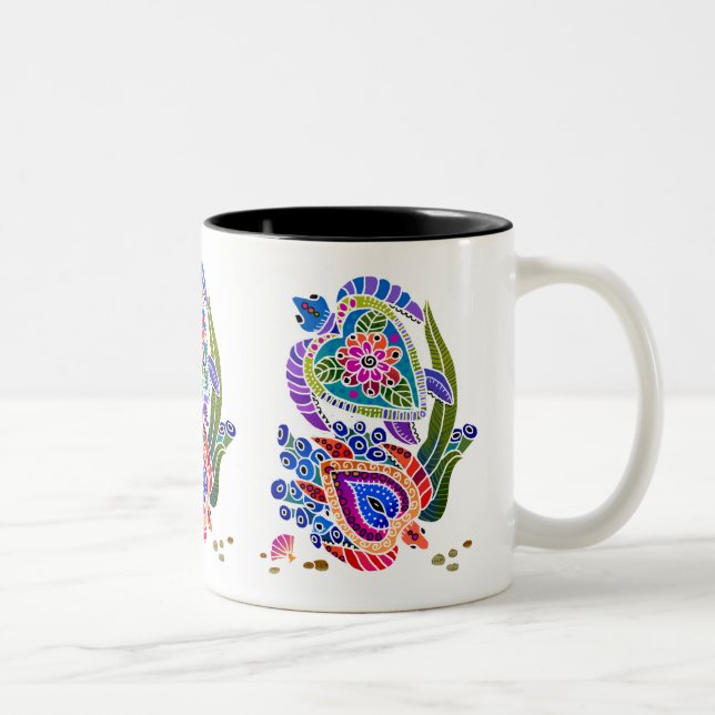 A caneca BINDI TURTLE escolhe o fundo e o estilo (Direita)