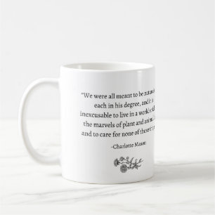 A caneca Charlotte Mason, "Naturalistas"