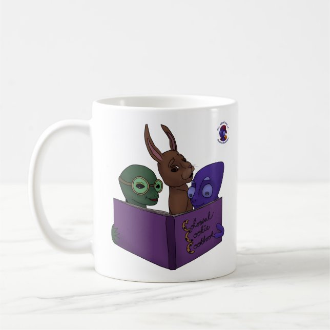 A caneca colossal do livro de receitas do biscoito (Esquerda)