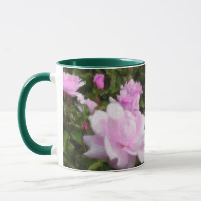 A caneca cor-de-rosa de Tiffany (Esquerda)