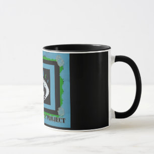 A caneca da arte do logotipo do projeto da