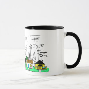 A caneca da rua do radioamador   personaliza-o!
