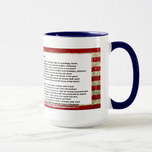 A caneca de banner girada pela estrela