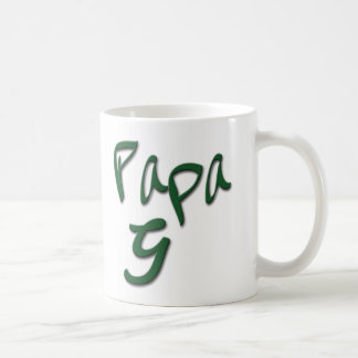 A caneca de café autêntica de G da papá