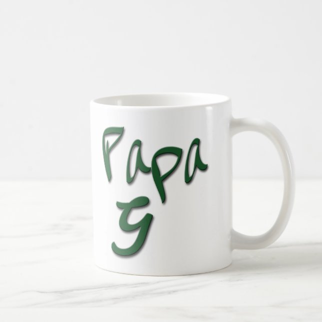 A caneca de café autêntica de G da papá (Direita)