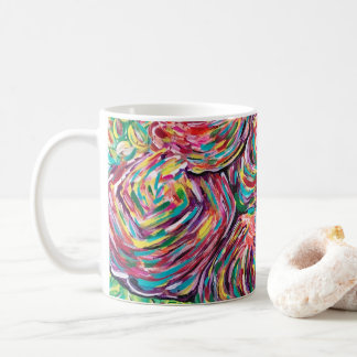 A caneca de café bonito, caneca artística,