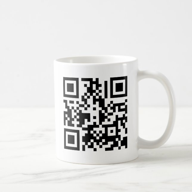 A caneca de café do cubo | de QR (Direita)