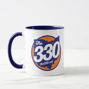 A caneca de café do Dois-Tom de 330.net da cimeira