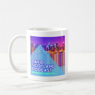 A caneca de café do Podcast de David Scotland