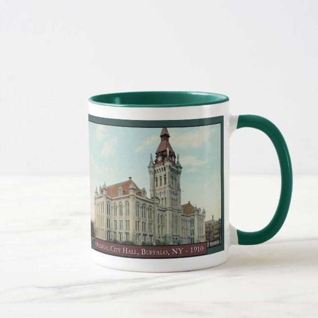 A Caneca de Café do The Original City Hall em Buff (Direita)