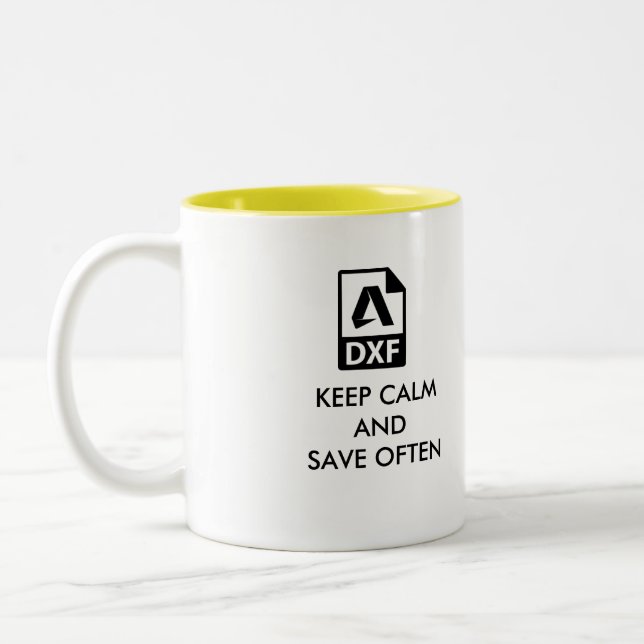 A caneca de café perfeita do desenhista de Autocad (Esquerda)