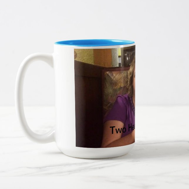A caneca de café personalizada, dois tonifica, 15 (Esquerda)