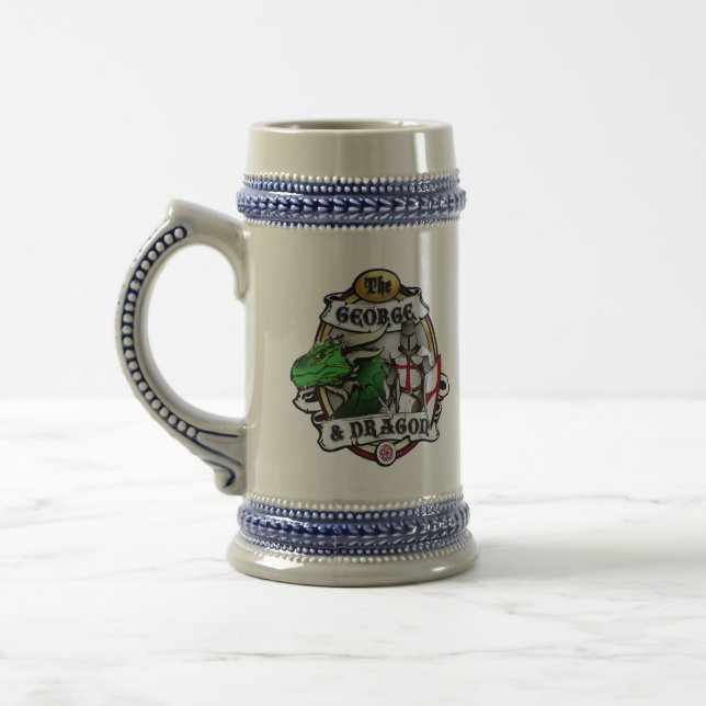 A Caneca de cerveja George E Dragon (Esquerda)