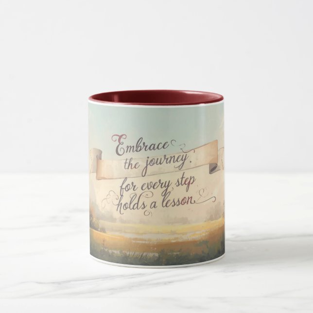 A caneca de Citação Inspiradora (Centro)