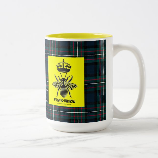 A caneca de Ferganon casou-se no clã de Ferguson (Direita)