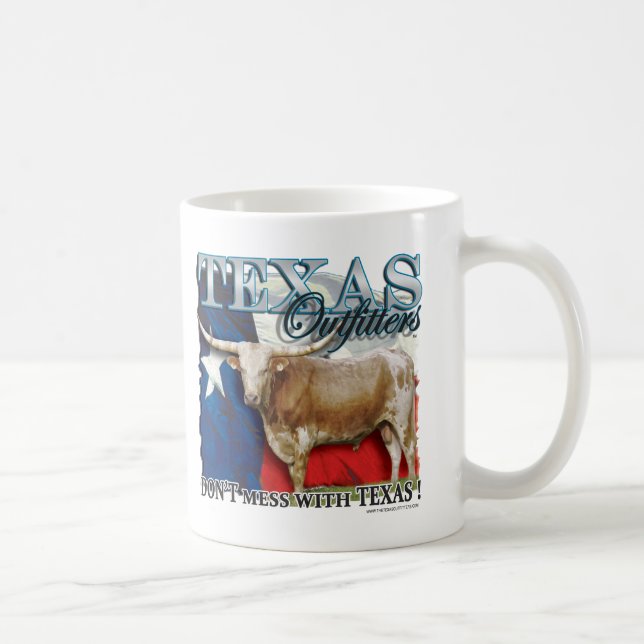 A caneca de Longhorn dos Outfitters de Texas (Direita)