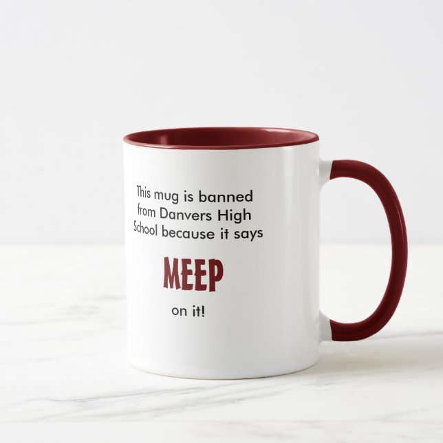 A caneca de Meep é proibida do segundo grau de (Direita)