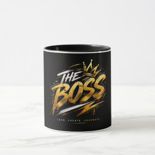 A Caneca de Poder de Luxo Dourada - Coroa do Chefe