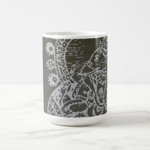 A caneca de prata de Ganesh - adicione seu próprio